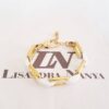 Conjunto 4 Pulseiras Combinadas Detalhe Branco Banho Ouro