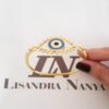 Conjunto 4 Pulseiras Elos Largos Banho Ouro Olho Grego Fecho Mosquete