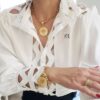 Conjunto Medalha Árvore da Vida/Família Banho Ouro Colar + Pulseira