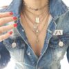 Conjunto 5 Colares Delicados Símbolos Místicos Banho Prateado