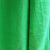 Blusa Feminina Verde Decote Redondo Manga Longa c/ Bordado Laranja Pregas nos Punhos