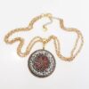 Conjunto 2 Colares Tibetanos Caquinho Branco e Vermelho Elo Português-130