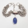 Conjunto Pulseira 5 Voltas + Colar Pedra Lilás 3 Voltas Elo Português-145