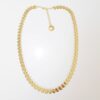 Colar Choker Elo Tacinha Banho Ouro Corrente Tombak 38cm