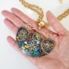 Conjunto Tibetano 3 Pulseiras + Colar Tibetano Caquinho Cerâmica Colorida