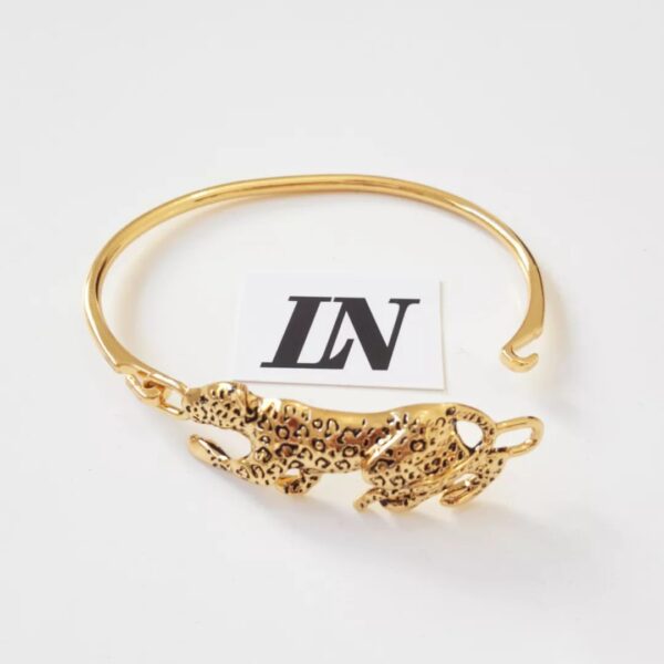 Conjunto 4 Pulseiras Femininas Banho Ouro Corrente Aço Onça