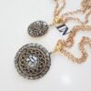 Conjunto Combinado Colares Tibetanos Cerâmica Branca