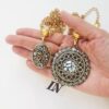 Conjunto Combinado Colares Tibetanos Cerâmica Branca