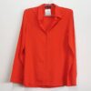 camisa_3371_2_20191004123957 Camisa Feminina Tradicional Manga Longa Coral Viscose Pré-Lavada