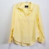 Camisa Feminina Tradicional Tencel Manga Longa Amarelo Bebê