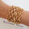Conjunto Colar Tibetano Cerâmica Turquesa + Pulseira 7 Voltas Elo Português-23
