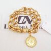 conjunto_de_4_pulseiras_douradas_com_fecho_de_ima_8170_8170_5_20191209211732 Pulseira Anjo da Guarda Banho Ouro Corrente Aço Elo Grumet-317
