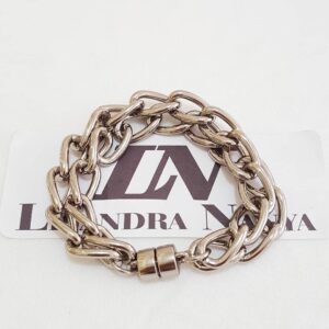 conjunto_de_4_pulseiras_prateadas_com_fecho_de_ima_8173_8173_4_20191211080549-2-1.jpg Pulseira Elo Grumet-317 Corrente Aço Banho Galvânico Fecho Ímã