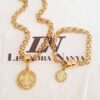 Conjunto São Bento Banho Ouro Colar Elo Português-130 + Pulseira