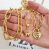Conjunto Banho Ouro 3 Colares Mistos Choker Curto Médio + Pulseira