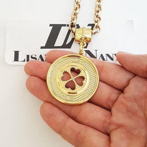 conjunto_dourado_trevo_da_sorte_7505_4_20190321131246-2-1.jpg Conjunto Colar e Pulseira Trevo da Sorte Banho Ouro Elo Português