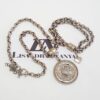 Conjunto Colar Mandala Coração 3D + Pulseira Corrente Aço Elo Português-106