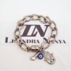 conjunto_prateado_pulseira_fecho_ima_8225_8225_5_20200122143941 Conjunto 4 Pulseiras Banho Prateado Corrente de Aço Elo Grande Pingentes