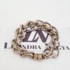 conjunto_pulseiras_prateadas_8178_8178_4_20191219131601 Pulseira Elo Grumet-317 Prateada 2 Voltas Corrente Aço Fecho Ímã