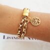pulseira_dourada_c_pingente_7750_9_20190530140937 Pulseira Árvore da Vida Banho Ouro Corrente Aço Elo Português-106